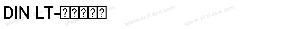 DIN LT字体转换